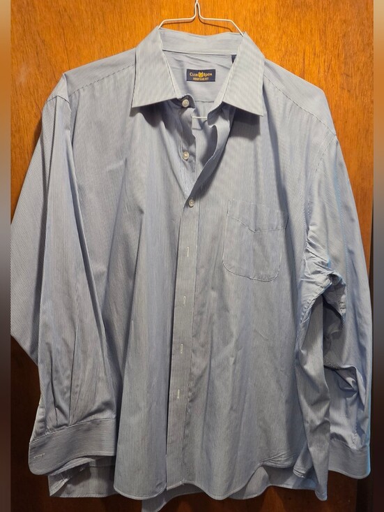 Club Room Other - Club Room Mens Stripped Dress Shirt Sz18.5"×34/35 NWOT